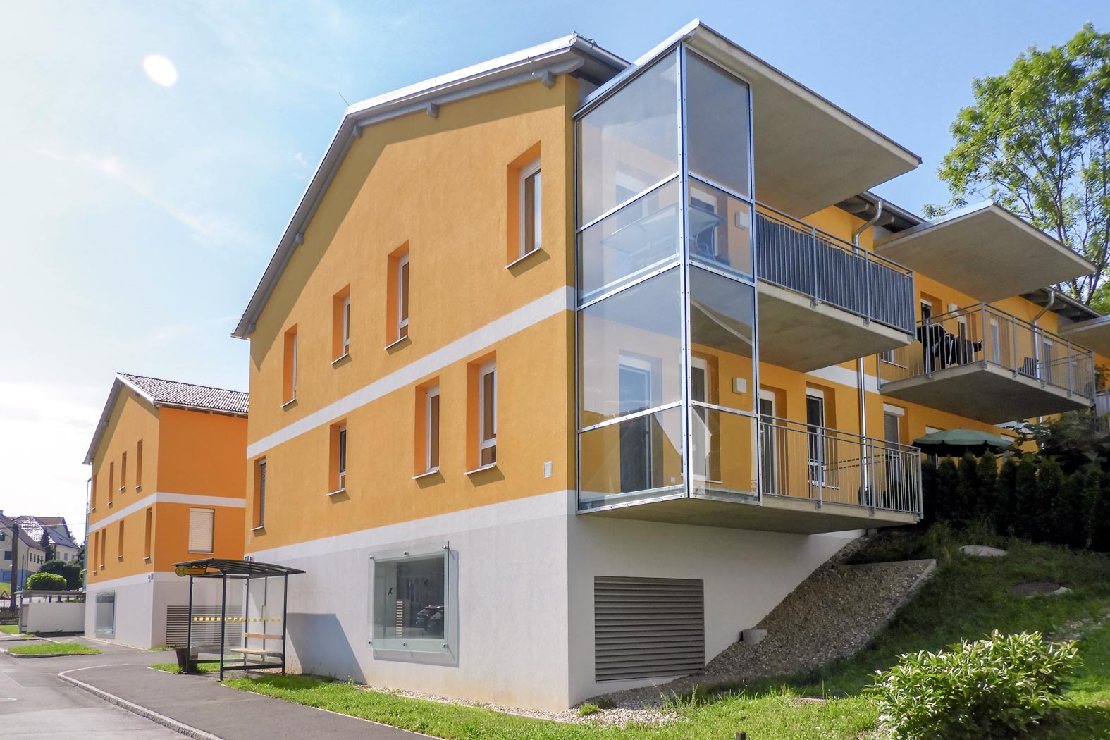 hecher bau steiermark wien gewerbebau industriebau schulen kindergarten wohnbau altbau fassadensanierungen wohnbausanierung