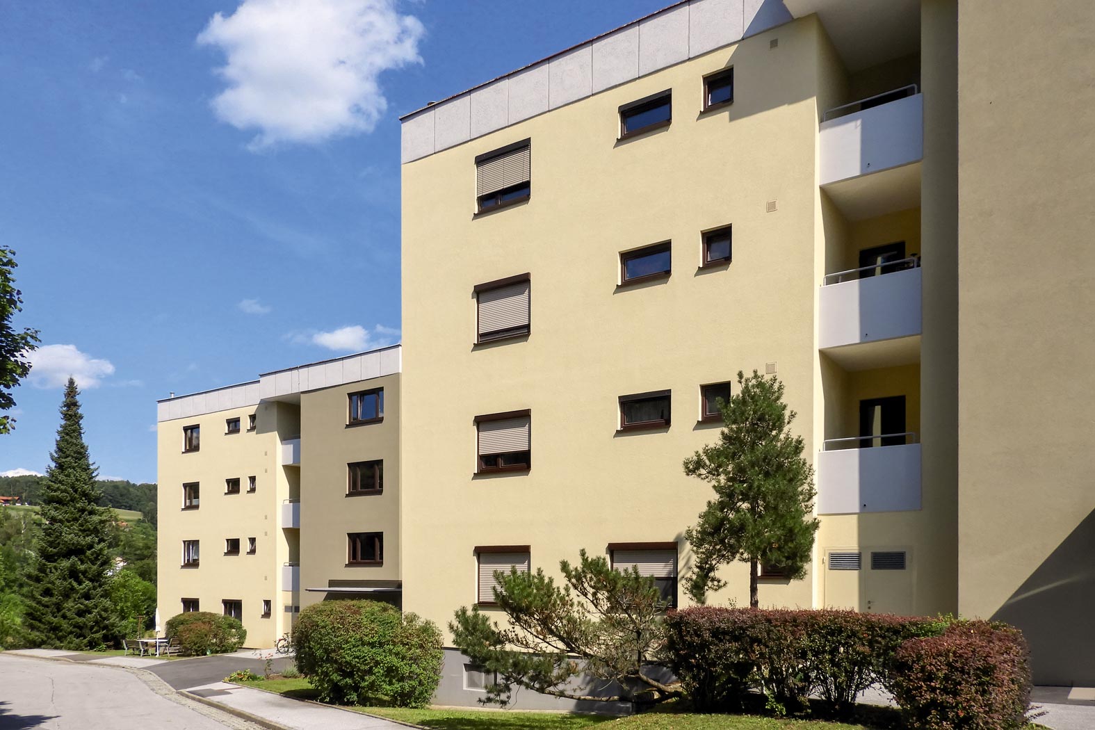 hecher bau steiermark wien gewerbebau industriebau schulen kindergarten wohnbau altbau fassadensanierungen wohnbausanierung